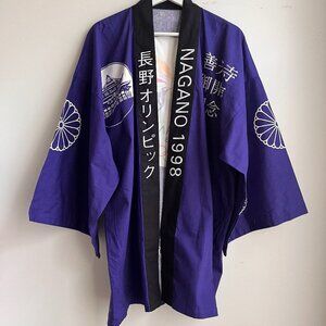 Vintage 1998 Nagano (Japan) Olympic Cotton Souvenir Kimono